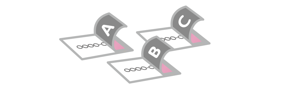 お支払い後、くじ券を選んで引いてください。